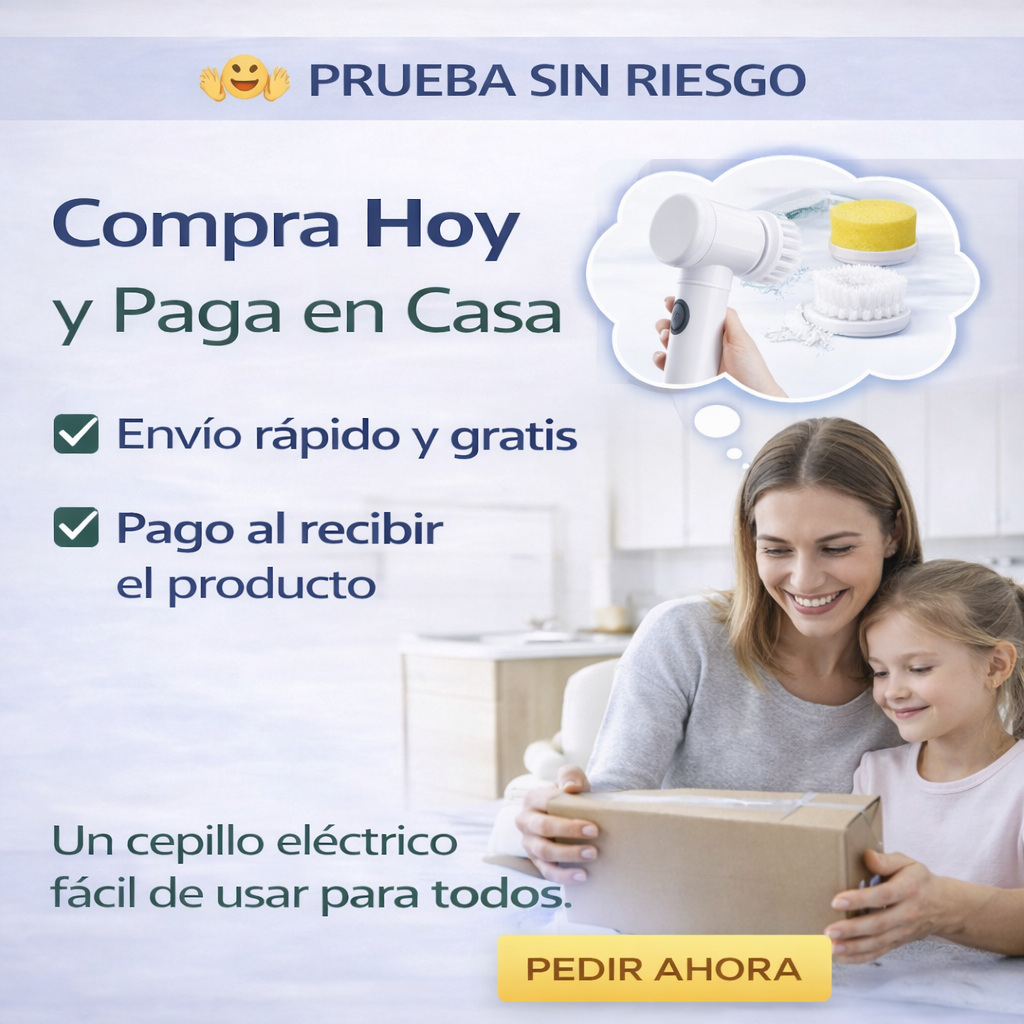 💦 PowerBrush 360° 🌀Elimina la suciedad sin frotar.