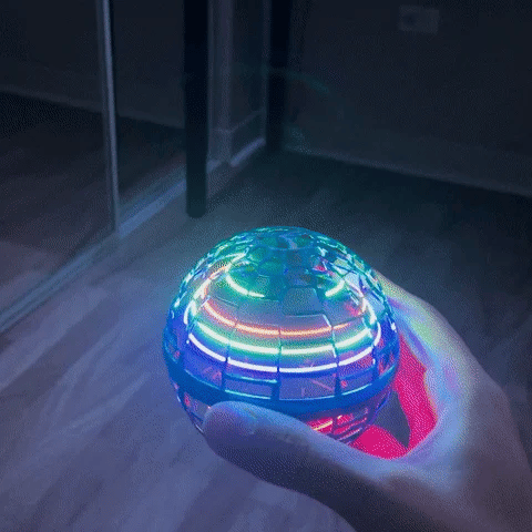 ⚡ Flynova – Diversión interactiva con luces LED que flota y gira 🎇