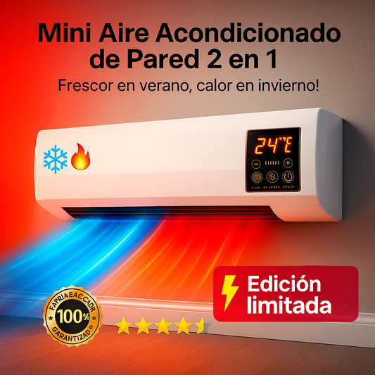❄️🔥 Mini Aire Acondicionado y Calefactor 2 en 1 💨