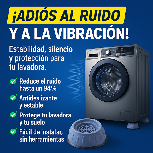 🔇 Hogar en Calma: Amortiguadores Antivibración Pro