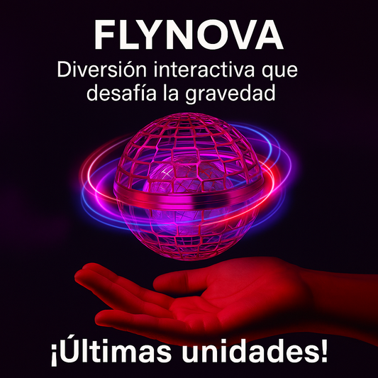 ⚡ Flynova – Diversión interactiva con luces LED que flota y gira 🎇