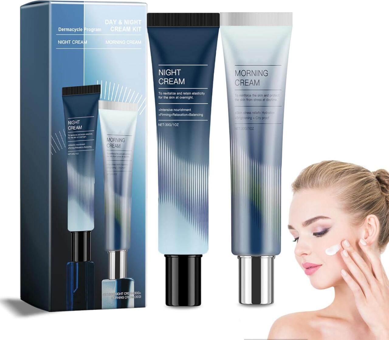Kit de Crema Hidratante Día y Noche con Extracto de Centella Asiática 🌙☀️🌿