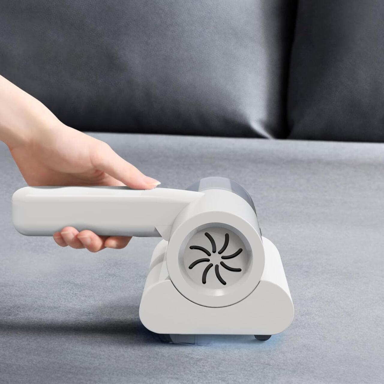 Aspiradora antiácaros 2 en 1: 300 W de potencia, 2400 mAh y succión de 10 000 Pa