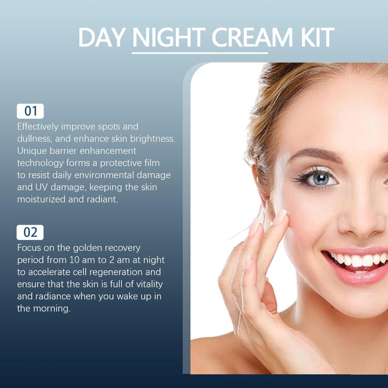 Kit de Crema Hidratante Día y Noche con Extracto de Centella Asiática 🌙☀️🌿