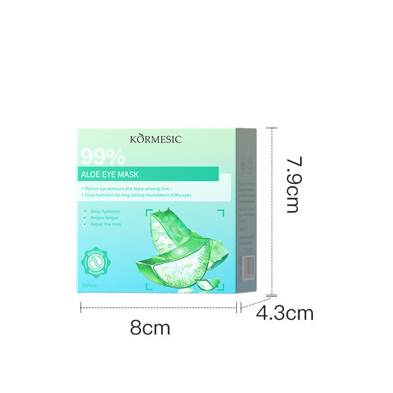 Mascarilla de ojos de aloe KORMESIC – 30 pares 🍃👁️
