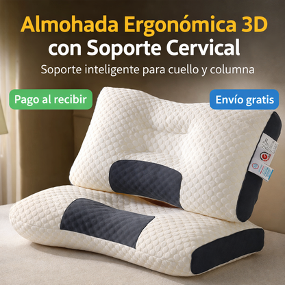 😴ALMOHADA PUNTO 3D 💤 Despierta sin dolor. Duerme como tu cuello lo merece.