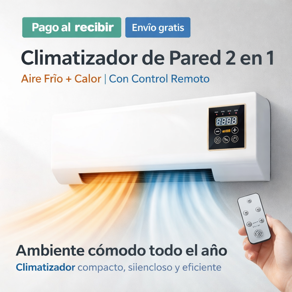 ❄️🔥Aire Acondicionado y Calefactor 2 en 1 💨