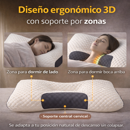 😴ALMOHADA PUNTO 3D 💤 Despierta sin dolor. Duerme como tu cuello lo merece.