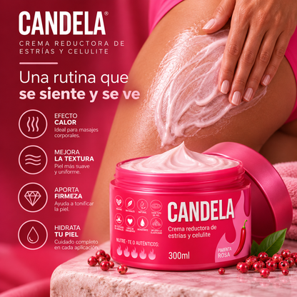 CANDELA®Crema Reductora de Estrías y Celulitis🍑