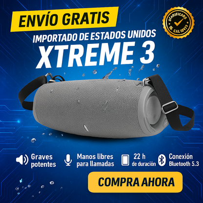 XTREME BOOM 3  — “Sonido que Te Sigue a Todas Partes” 🔊✨