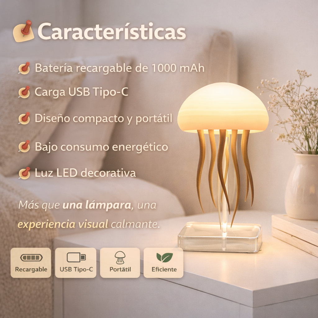 🪼 LumiMedusa™🌊 Calma, diseño y luz en perfecta armonía