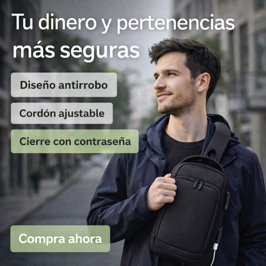 🔐 UrbanLock Mochila Antirrobo - Más protección. Menos preocupaciones.