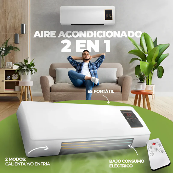 ❄️🔥Aire Acondicionado y Calefactor 2 en 1 💨
