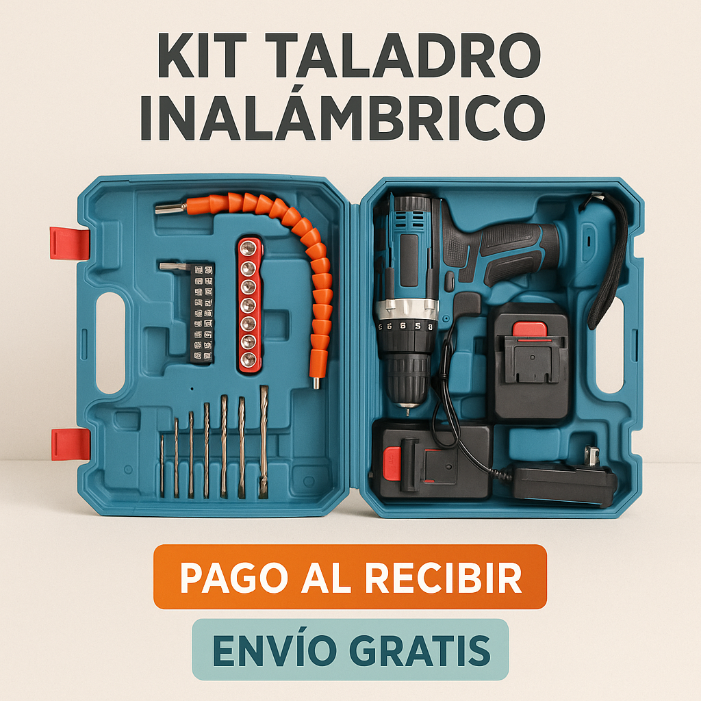 PRECISIÓN Y FUERZA IMBATIBLE🔥 Kit Taladro Pro 25 Niveles + Regalos Exclusivos ⚡ Edición Navidad 🎄🔥