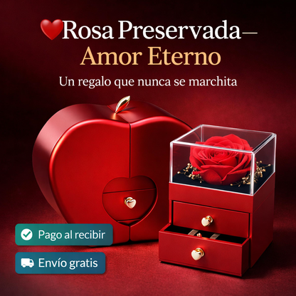 🌹Rosa Eterna del Amo -Un regalo que dice “te amo” todos los días, no solo hoy⏰ Oferta exclusiva por tiempo limitado