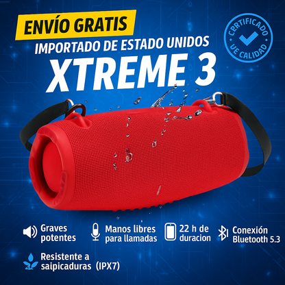 XTREME BOOM 3  — “Sonido que Te Sigue a Todas Partes” 🔊✨