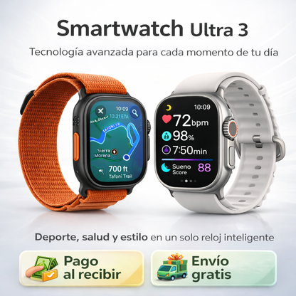 ⌚Smartwatch Ultra 3✨-Tecnología que se siente.