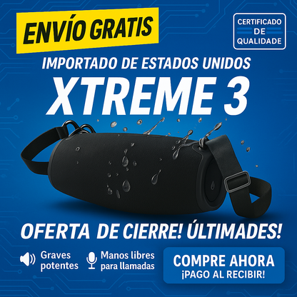 XTREME BOOM 3  — “Sonido que Te Sigue a Todas Partes” 🔊✨