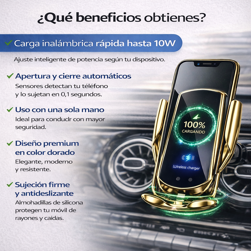 📱GoldenDrive Charger-“Más seguridad, menos distracciones.”