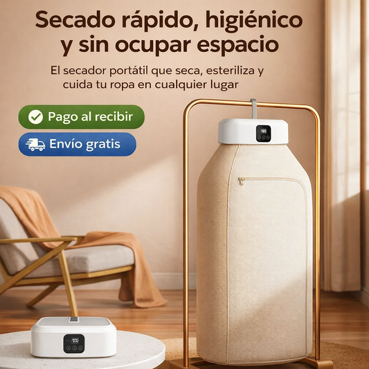 🌬️ SecaSmart 360  Ropa seca, fresca y sin arrugas — sin ocupar espacio