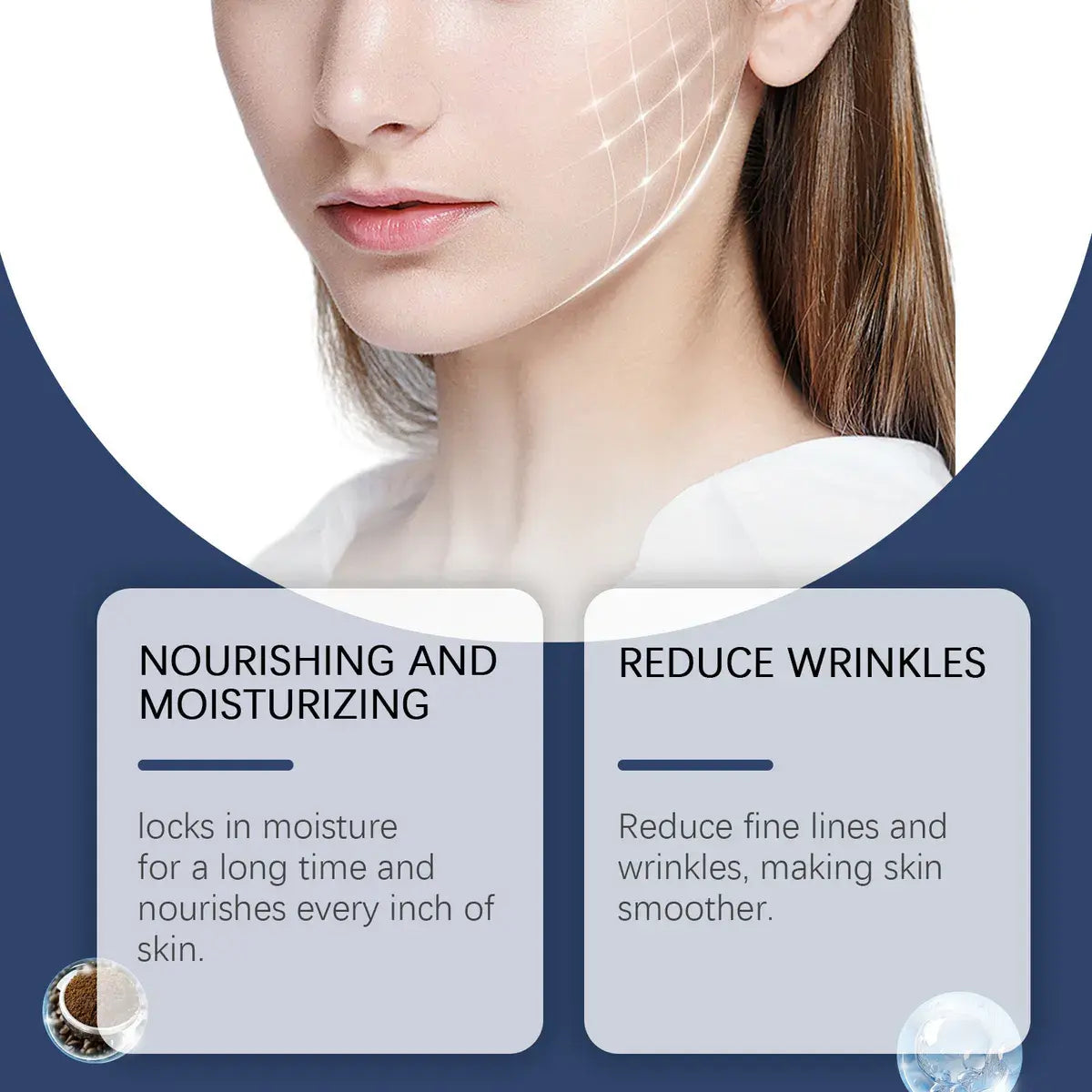 Crema reafirmante antiarrugas con péptidos Hoygi – 50 g ✨💆‍♀️