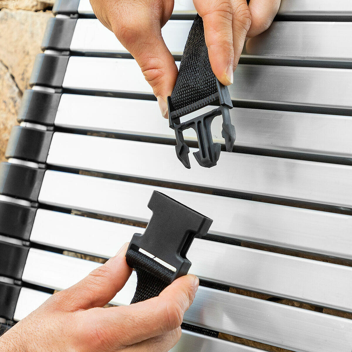 🪜 Escalera Telescópica Pro – Altura, Seguridad y Comodidad